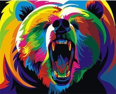 Grizzly Bear Pop Art