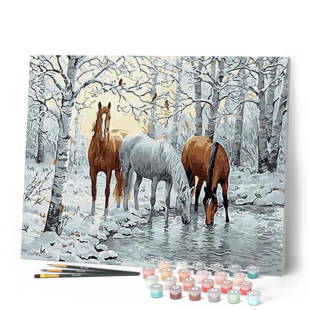 Horses in the White Forest - Image 2