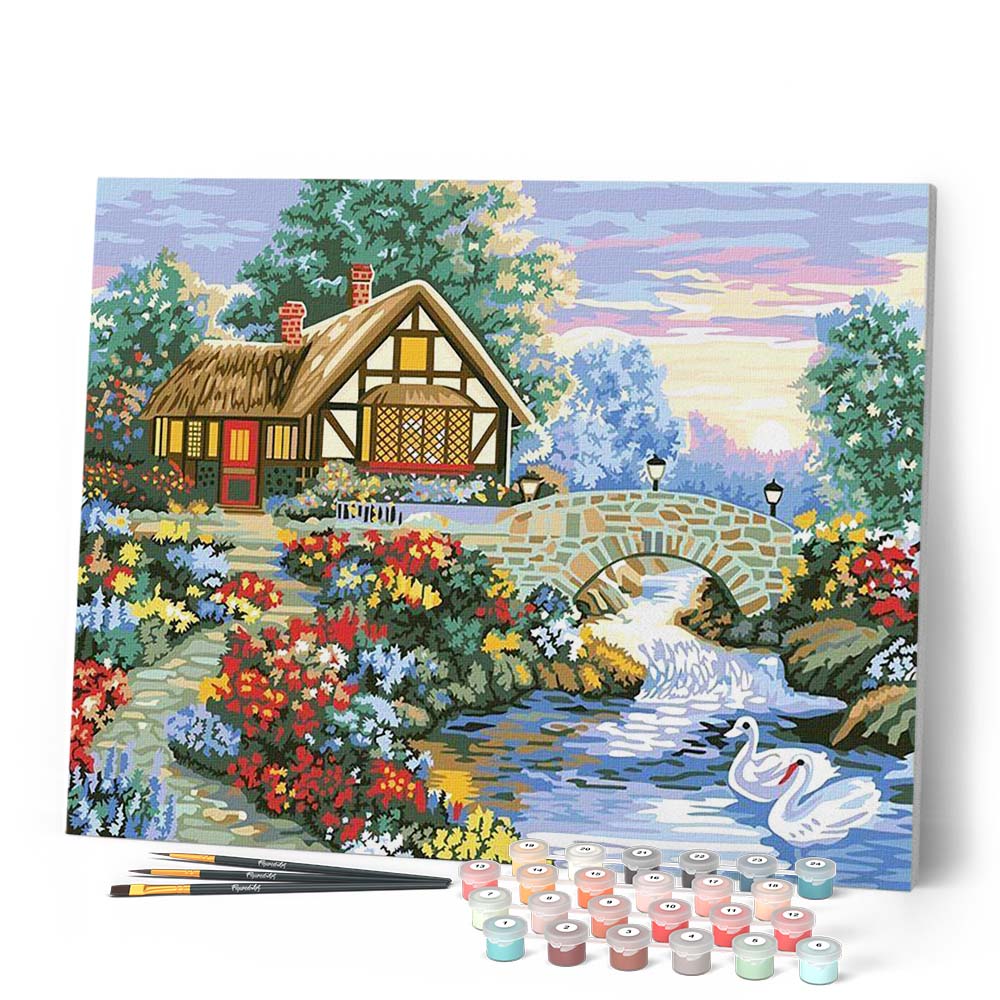 House and small river in the countryside - Image 2