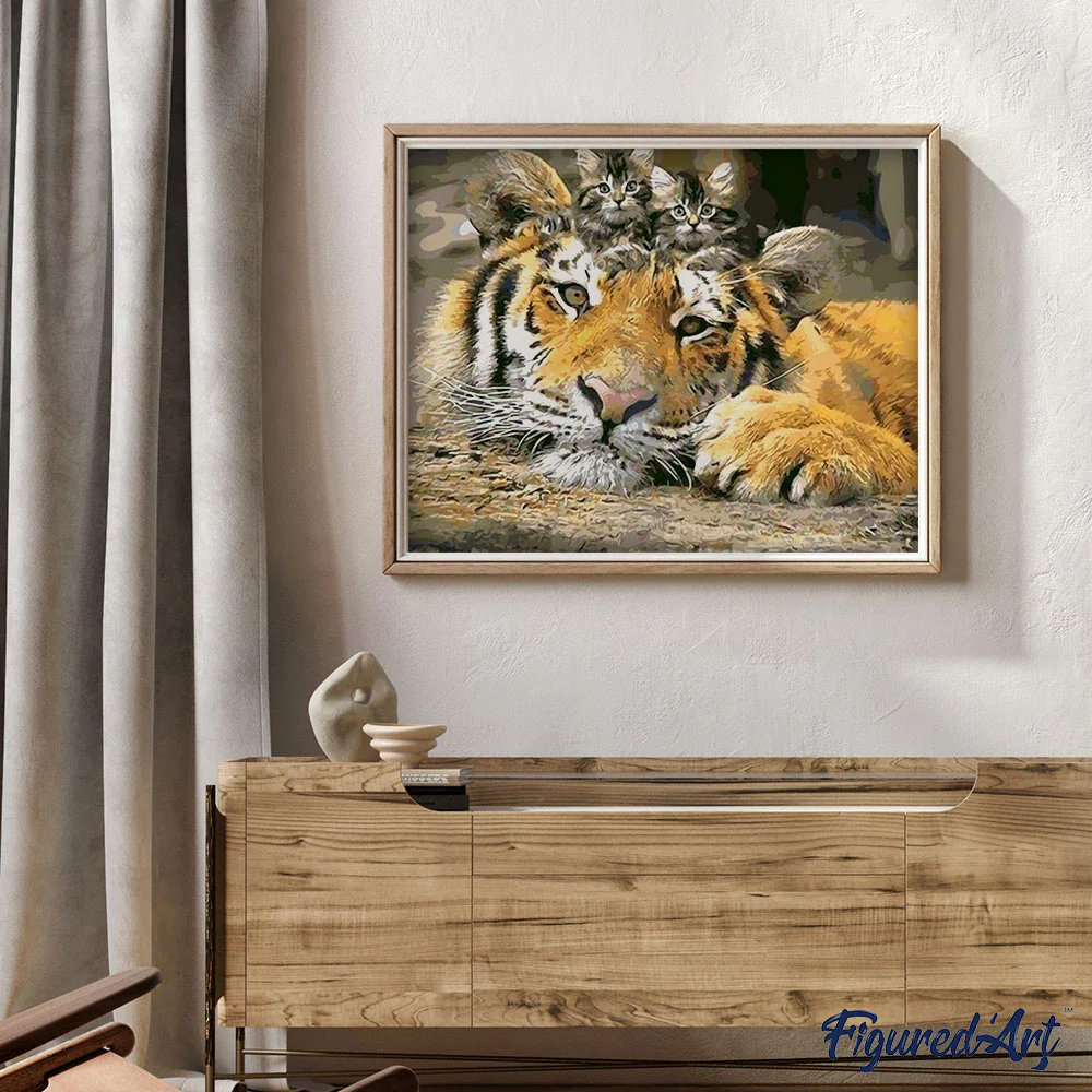Kittens and Tiger - Image 3
