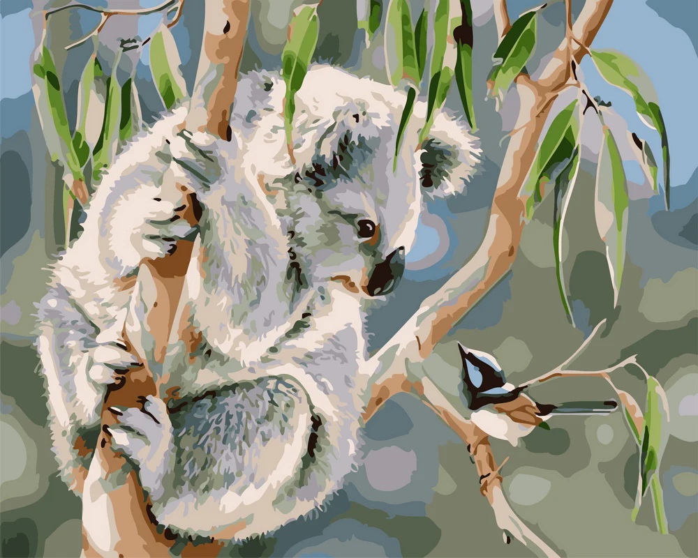 Koala and bird