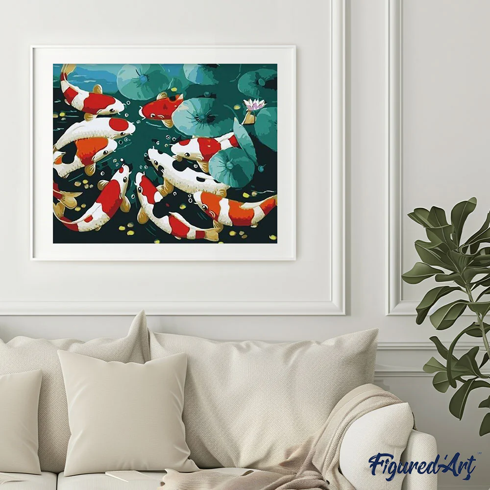 Koi carps in the pond - Image 3