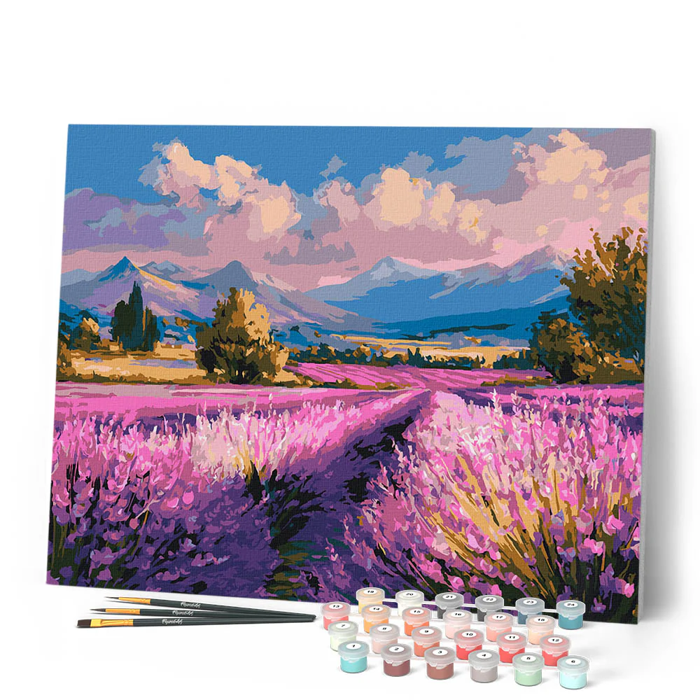 Lavender Fields at Dusk - Image 2