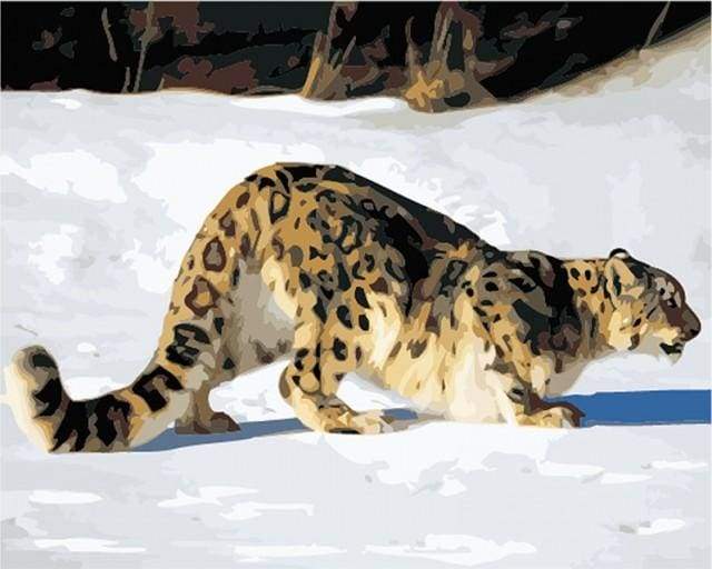 Leopard in the Snow