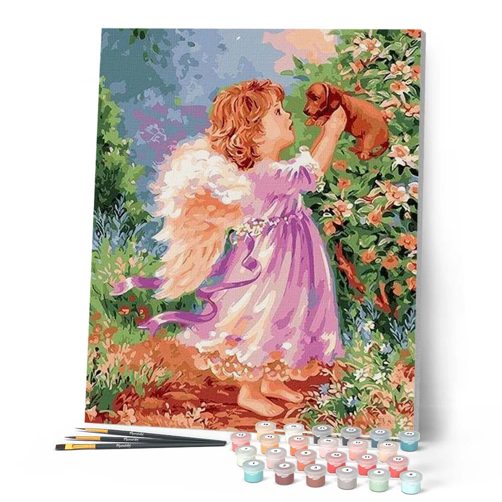 Little Angel and Puppy - Image 2