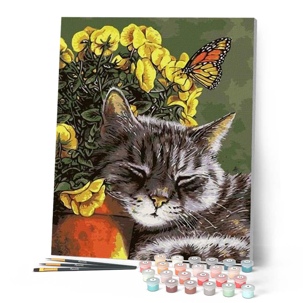 Little Cat and Butterfly - Image 2
