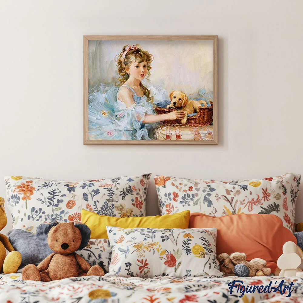 Little Girl and her Puppy - Image 3