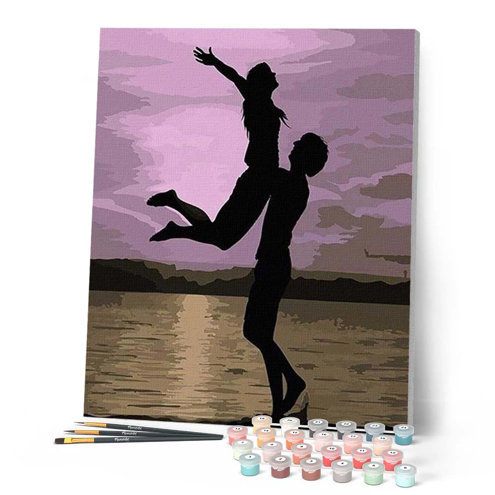 Lovers on the Beach at Night - Image 2
