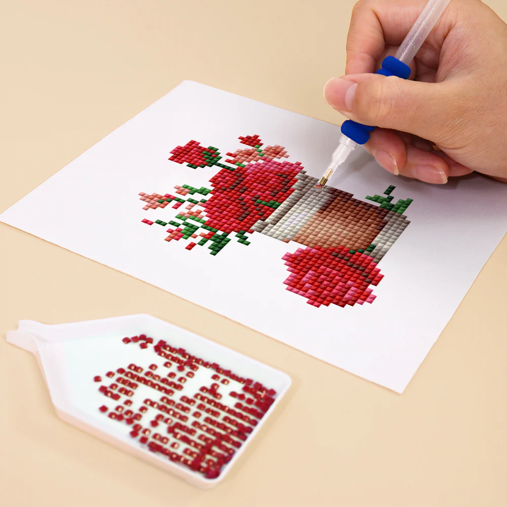 Mini Diamond Painting 15x20cm (2 pieces) -Coffee and Pomegranate - Image 3