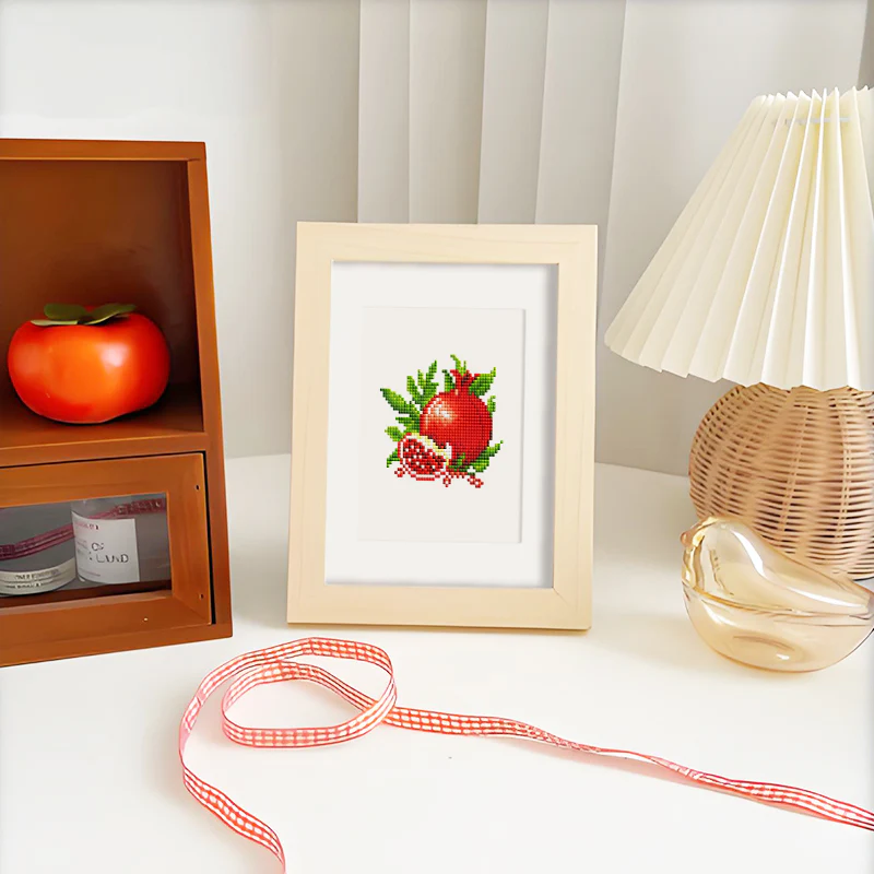 Mini Diamond Painting 15x20cm (2 pieces) -Coffee and Pomegranate - Image 4