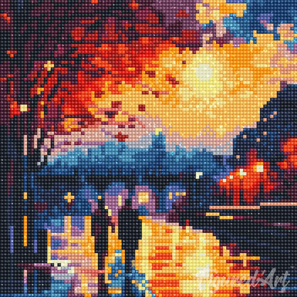 Mini Diamond Painting 25x25cm - Romantic Night - Image 2