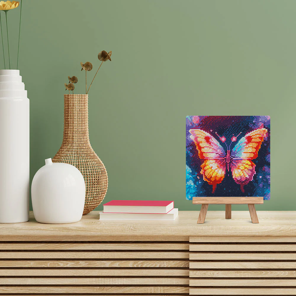 Mini Diamond Painting 25x25cm - Sparkling Butterfly - Image 3
