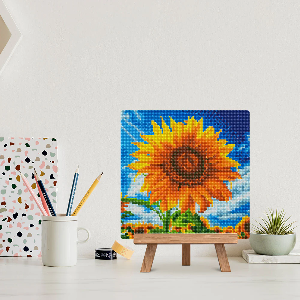 Mini Diamond Painting 25x25cm - Sun-Kissed Sunflower - Image 3