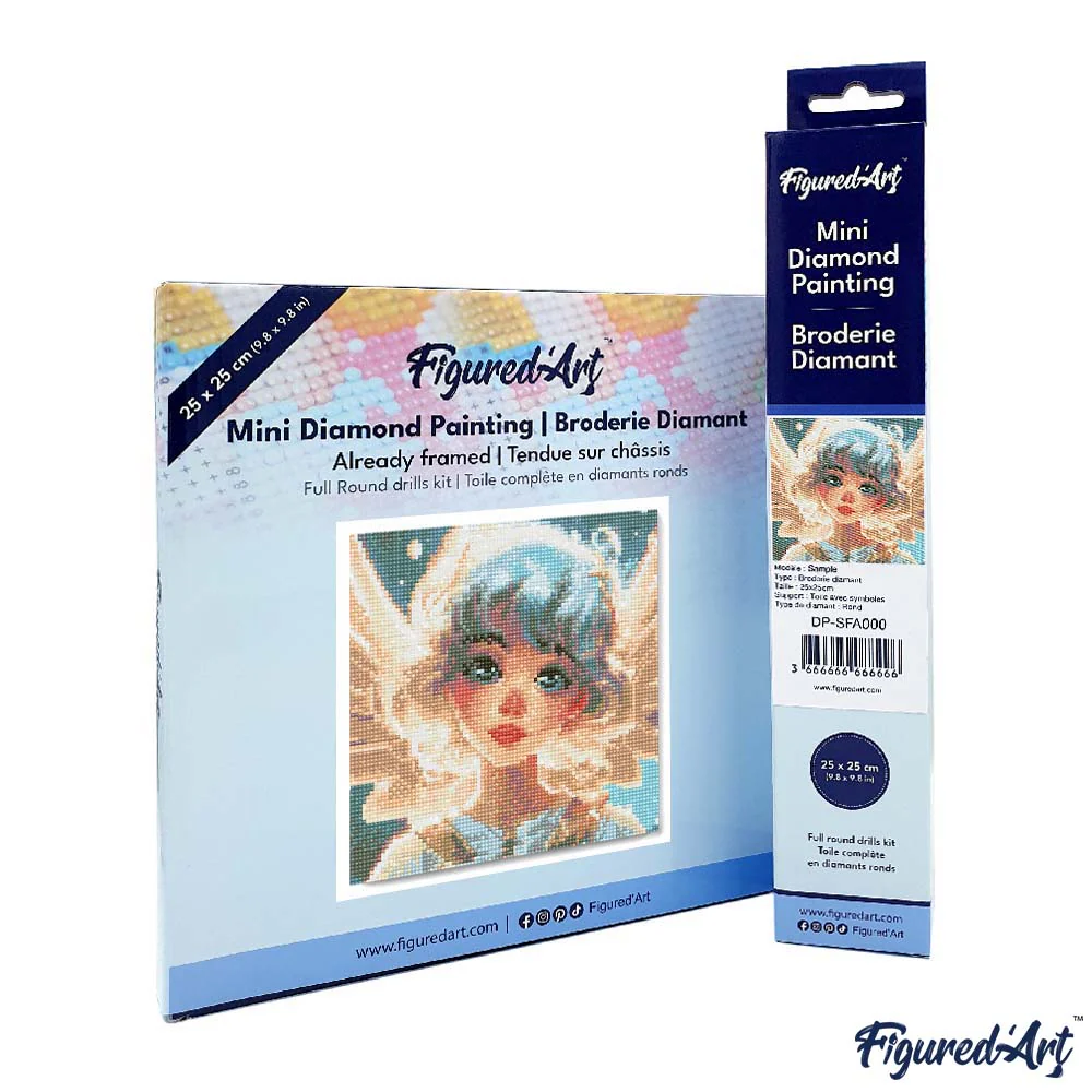 Mini Diamond Painting 25x25cm - Sweet Little Angel - Image 4