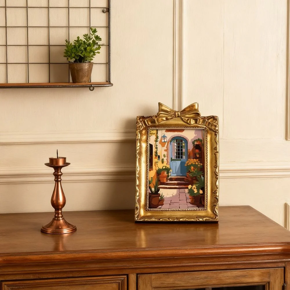 Mini Paint by number with frame - Mediterranean Courtyard - Image 2