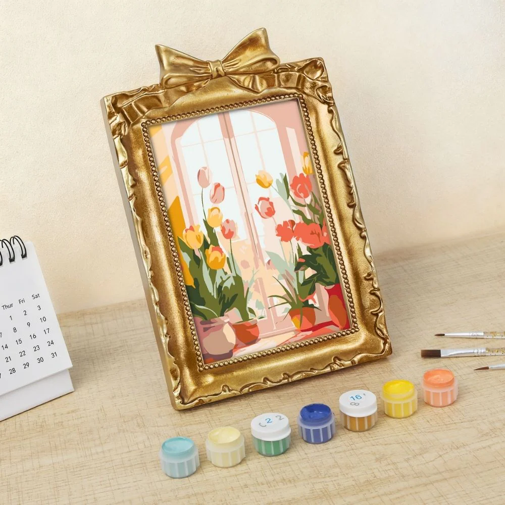 Mini Paint by number with frame - Spring Window - Image 7