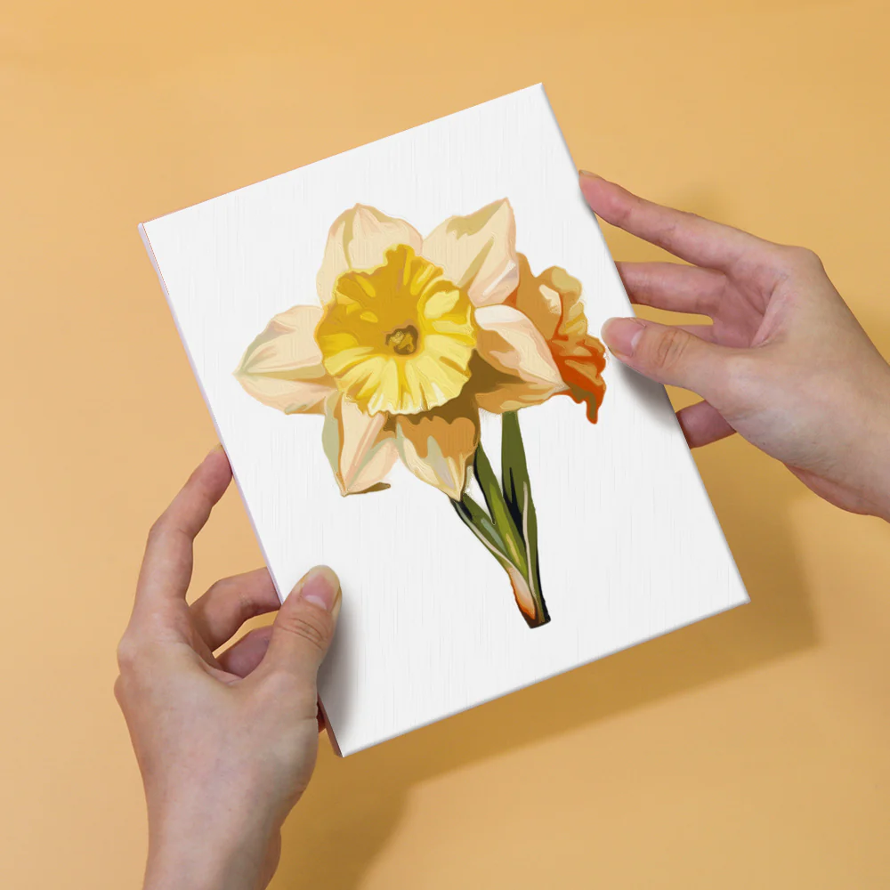 Mini Paint by numbers 15x20cm (6 pieces) - Floral Journey - Image 8