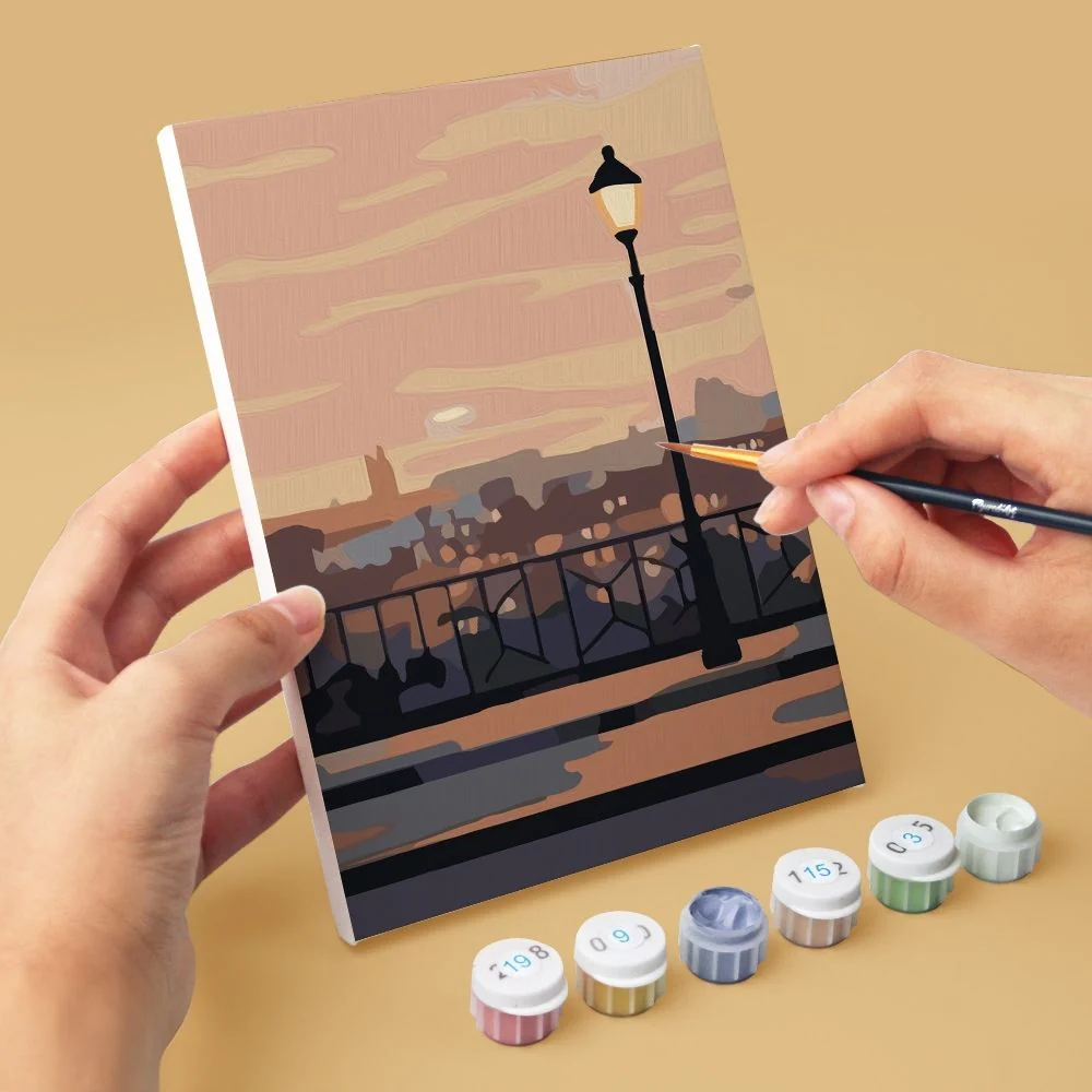 Mini Paint by numbers 15x20cm (6 pieces) - Paris Charm - Image 7