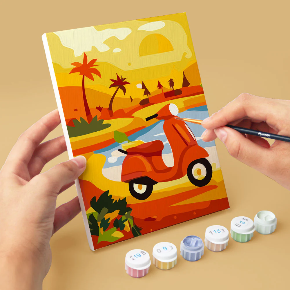 Mini Paint by numbers 15x20cm (6 pieces) - Vibrant Spain - Image 7