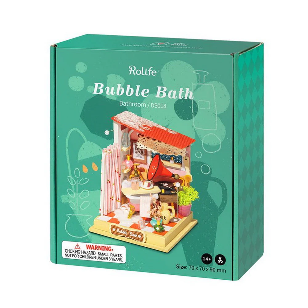 Miniature House - Bubble Bath in Bathroom - Image 3