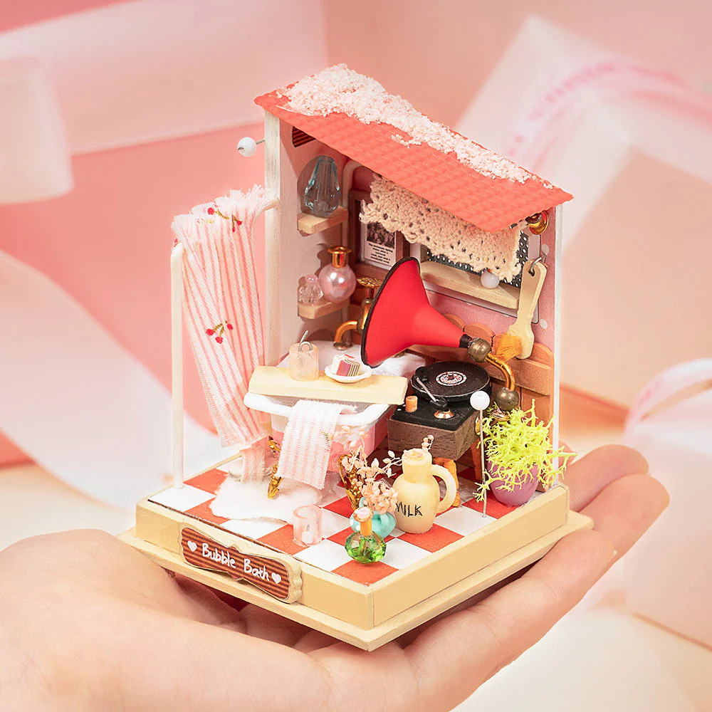 Miniature House - Bubble Bath in Bathroom - Image 4