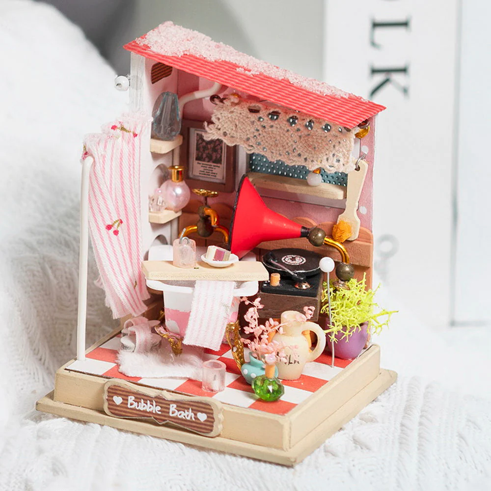 Miniature House - Bubble Bath in Bathroom - Image 9