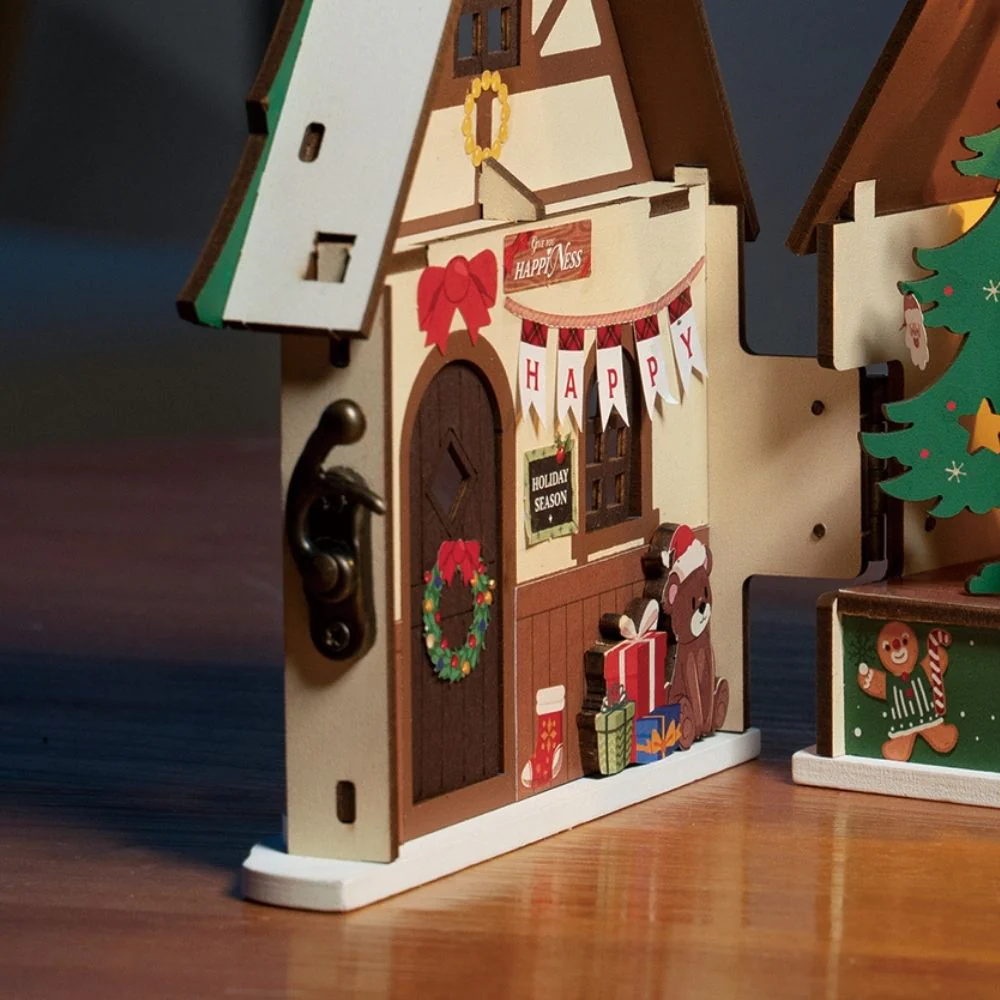 Miniature House - Twinkling Christmas House - Image 8