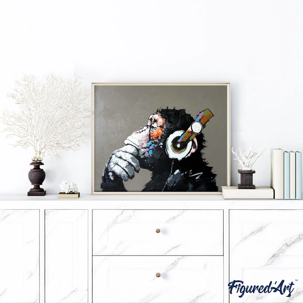 Monkey wearing headphones - Image 3