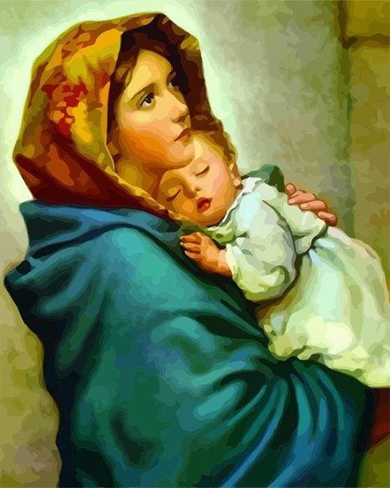 Mother holding her Child