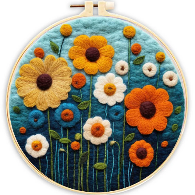 Needle Felting - Beautiful Wild Flowers