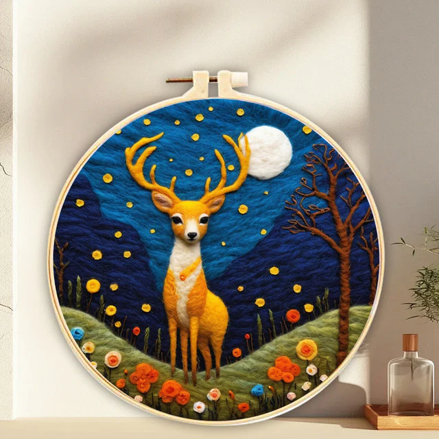 Needle Felting - Buck at Night