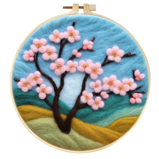 Needle Felting - Cherry Tree