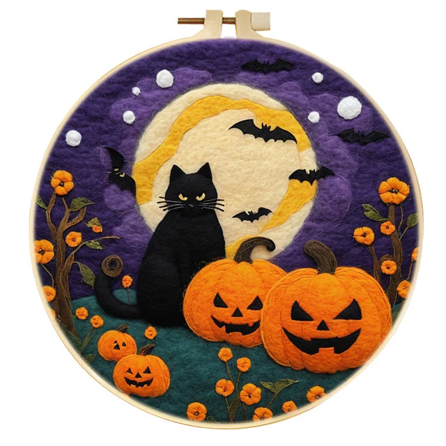 Needle Felting - Halloween Night