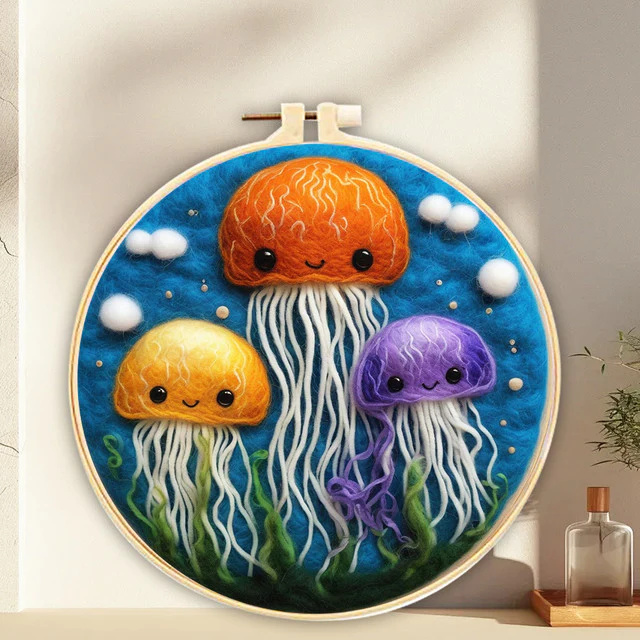 Needle Felting - Jellyfish Friends