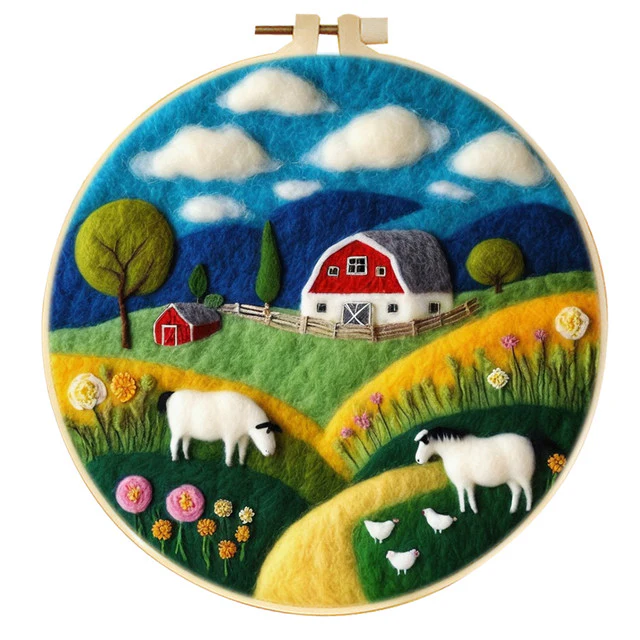 Needle Felting - Sheep on the Farm