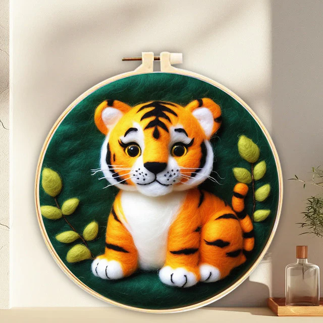 Needle Felting - Small Tiger Cub