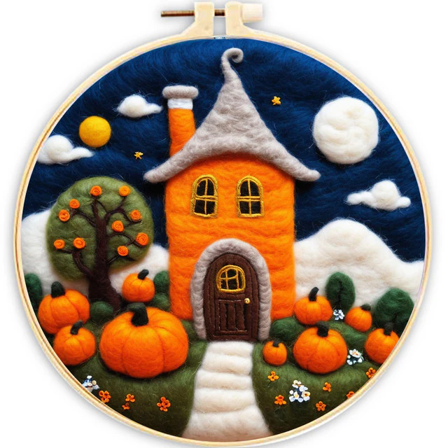 Needle Felting - Witch House