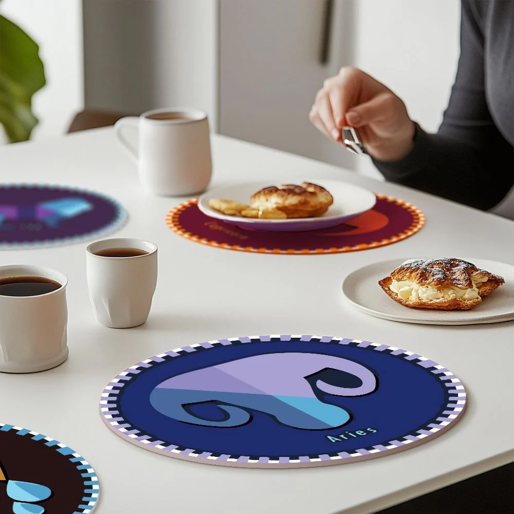 Paint by numbers 20cm Placemats (12 pieces) - Zodiac Signs Series 3 - Image 3