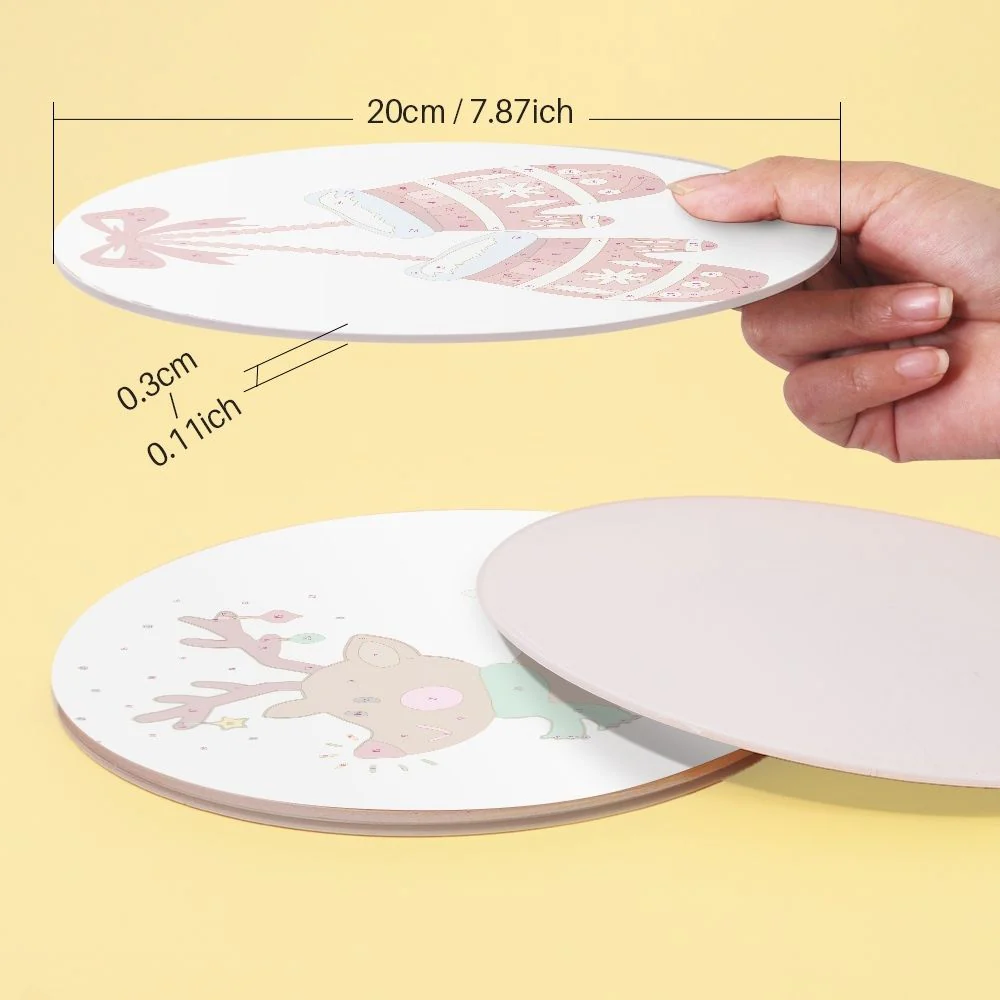 Paint by numbers 20cm Placemats (4 pieces) - Christmas Theme 1 - Image 12