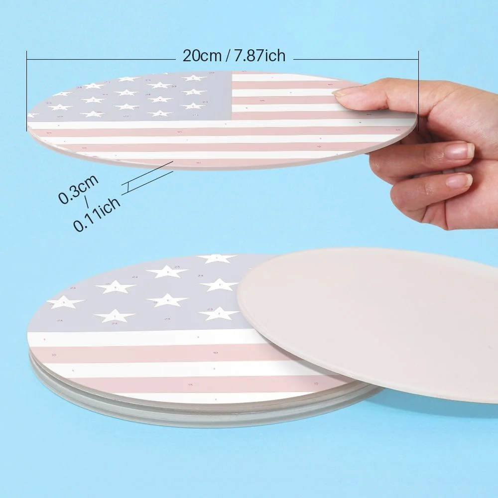 Paint by numbers 20cm Placemats (6 pieces) - American Flag - Image 12