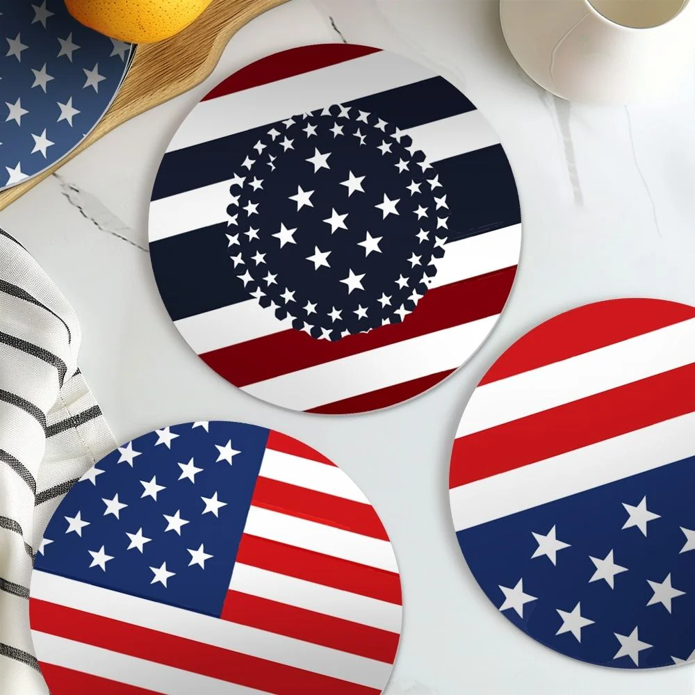 Paint by numbers 20cm Placemats (6 pieces) - American Flag - Image 6