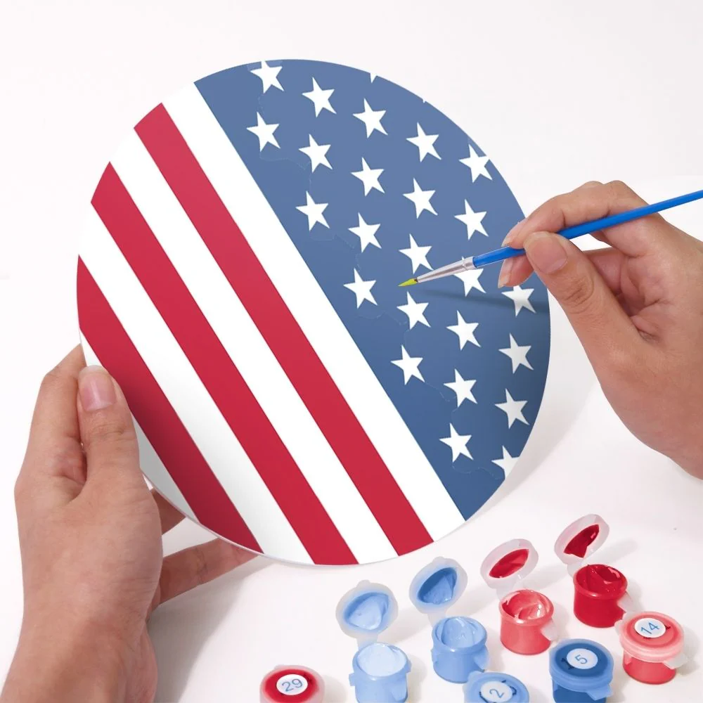 Paint by numbers 20cm Placemats (6 pieces) - American Flag - Image 7