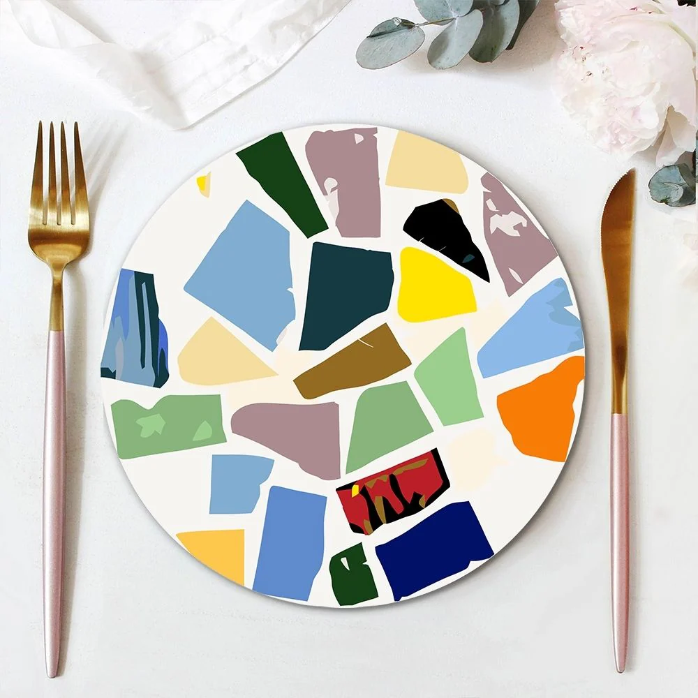Paint by numbers 20cm Placemats (6 pieces) - Decorative Geometric Pattern - Image 10