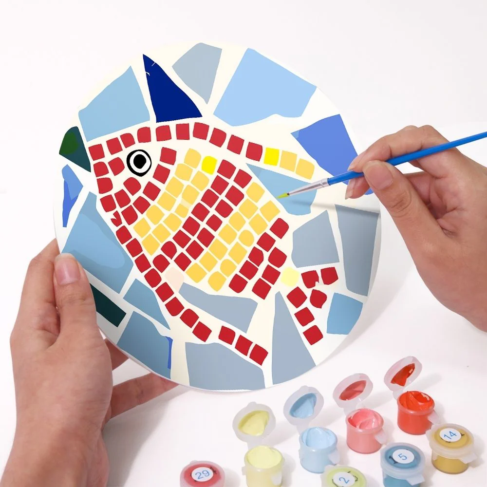 Paint by numbers 20cm Placemats (6 pieces) - Decorative Geometric Pattern - Image 6