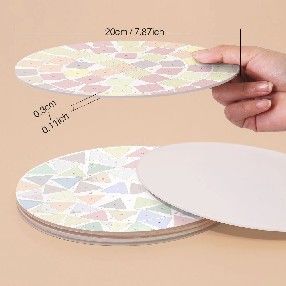 Paint by numbers 20cm Placemats (6 pieces) - Modern Geometric - Image 12