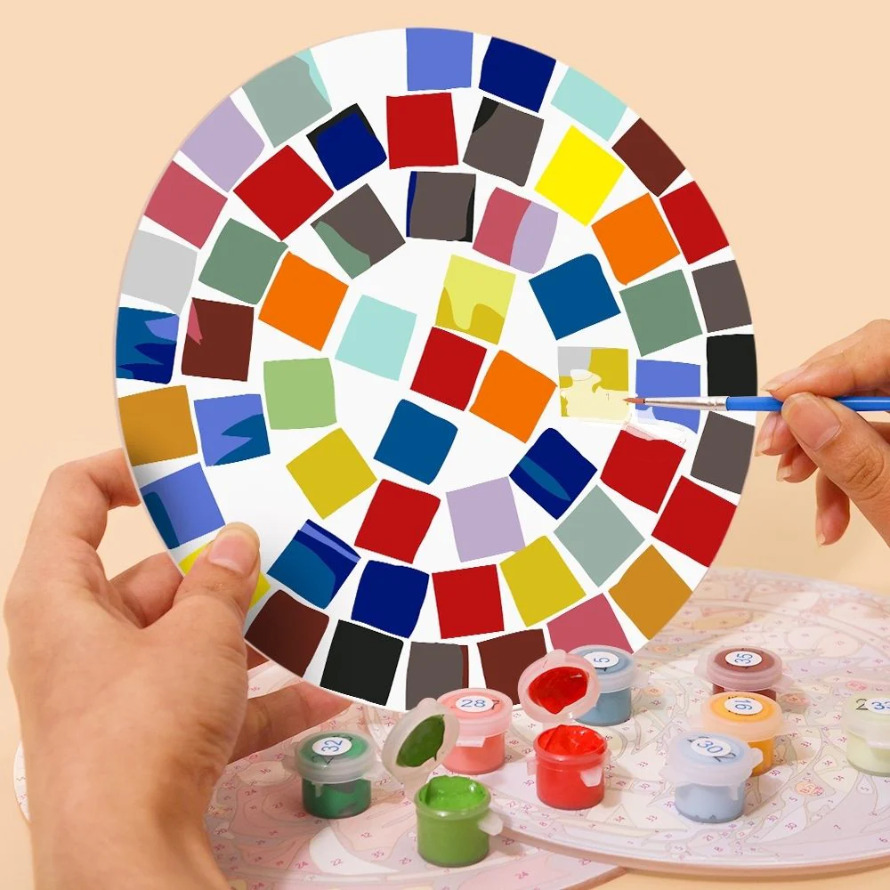 Paint by numbers 20cm Placemats (6 pieces) - Modern Geometric - Image 6