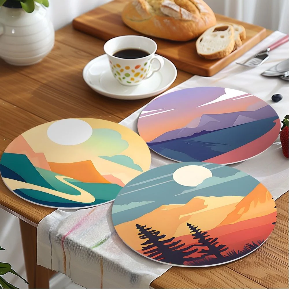 Paint by numbers 20cm Placemats (6 pieces) - Nature Vista - Image 10