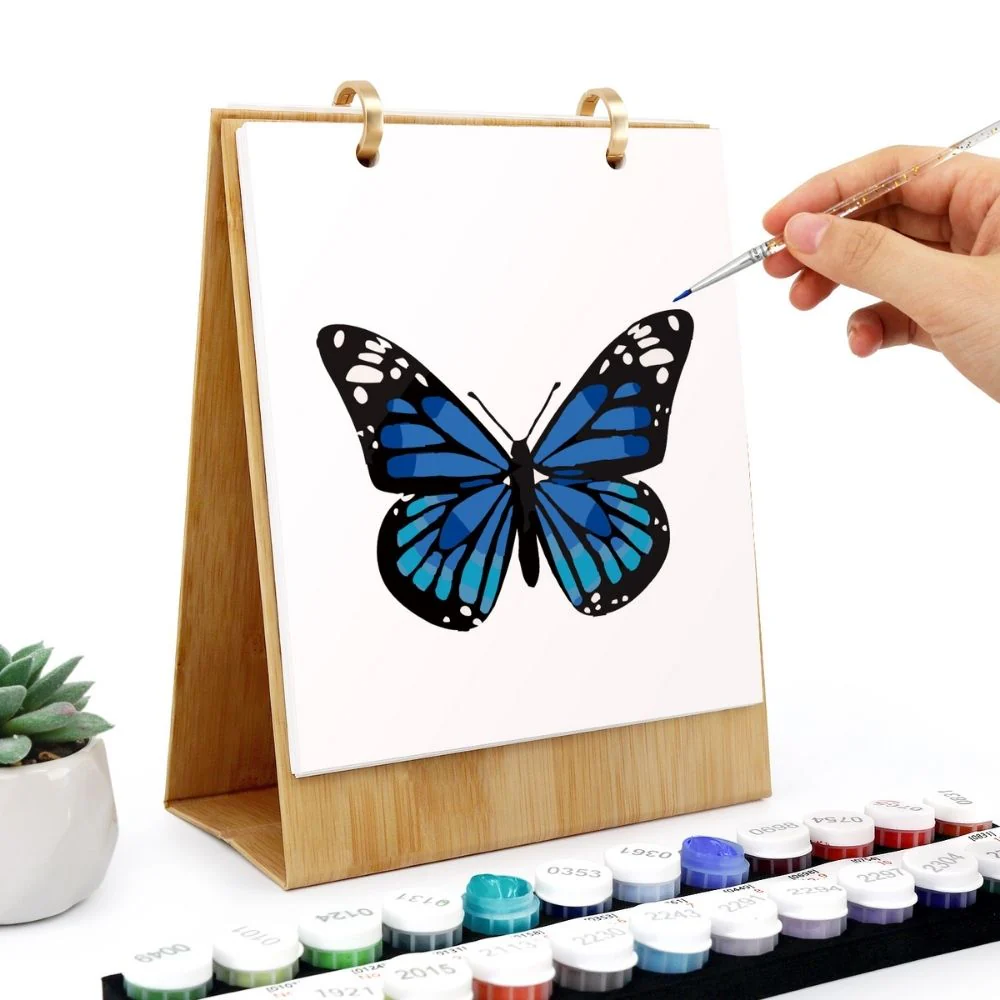 Paint by Numbers Calendar 2026 - Colorful Butterflies - Image 5