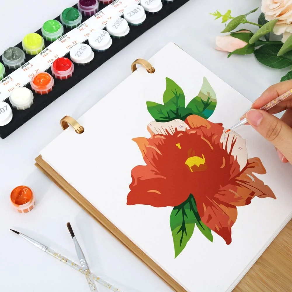 Paint by Numbers Calendar 2026 - Seasonal Flowers - Image 4