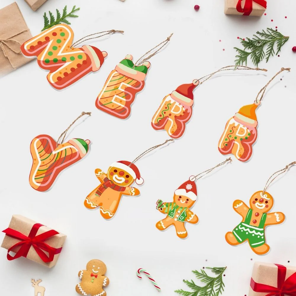 Paint by Numbers Christmas Decorations - Gingerbread Dreams Kit